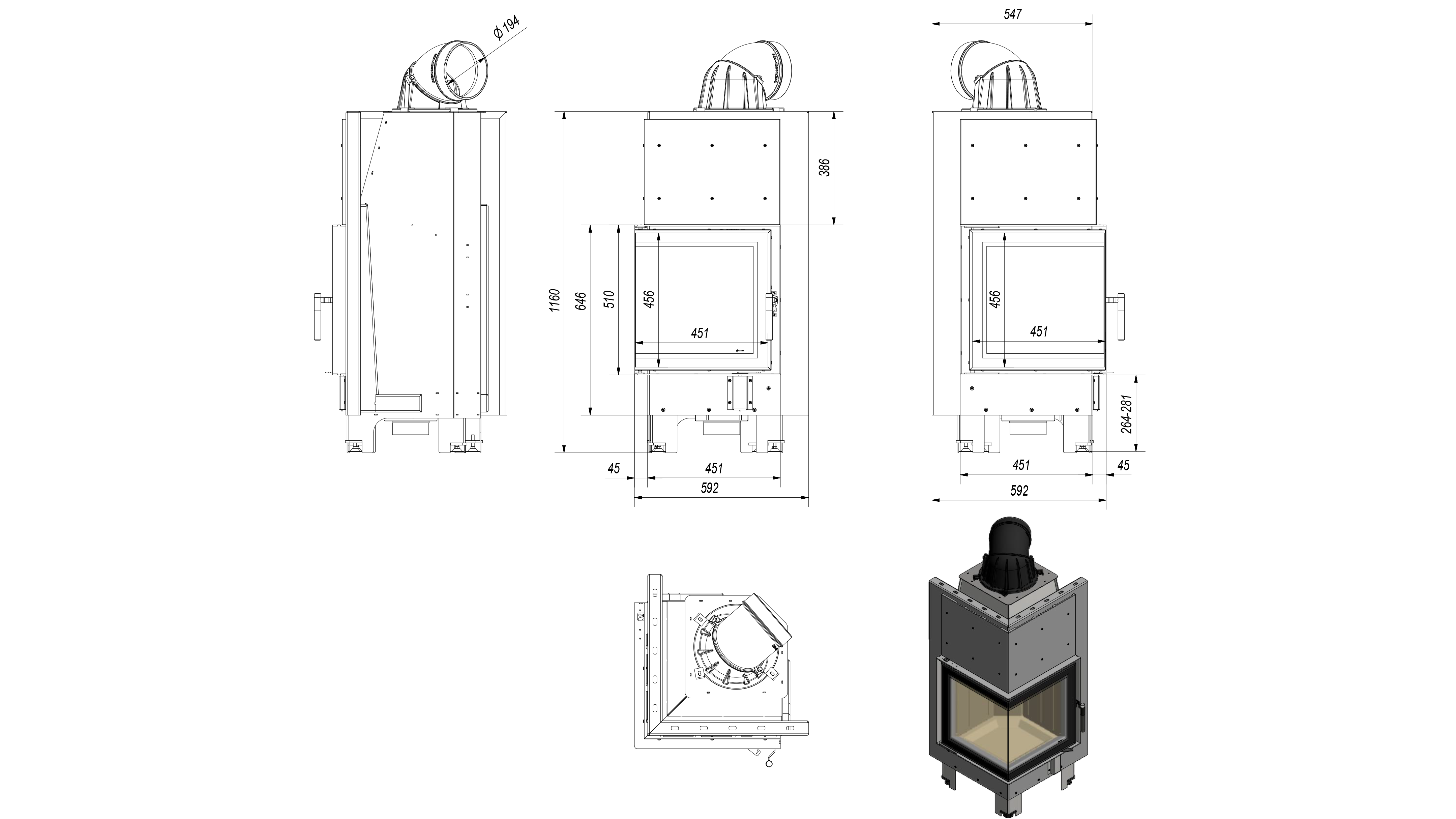 Rysunek techniczny MBN/L/BS/SG rysunek techniczny